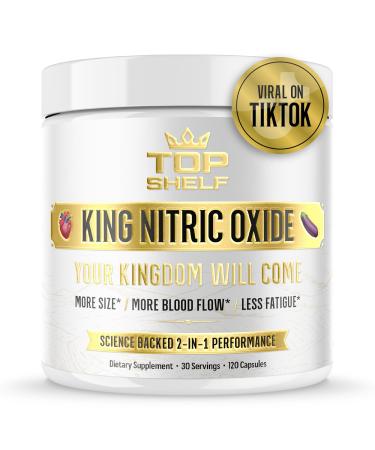 Nitric Oxide Supplement for Men 6-in-1 Alpha Blood Flow Stamina Booster Strength Energy Endurance | 120 Capsules