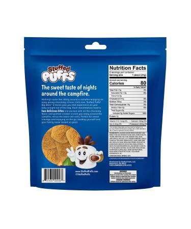 Stuffed Puffs Big Bites Variety Pack - S'mores, Cookies n Cr me, Birthday Cake Marshmallows - 3 Pack Ideal for Snacking, Desserts - 3 Bags - Buy Online on GoSupps.com