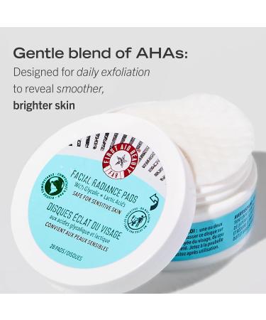 Buy First Aid Beauty Facial Radiance Pads - Daily Exfoliating AHA Pads for Toned & Bright Skin - 28 Compostable Pads - Buy Online on GoSupps.com