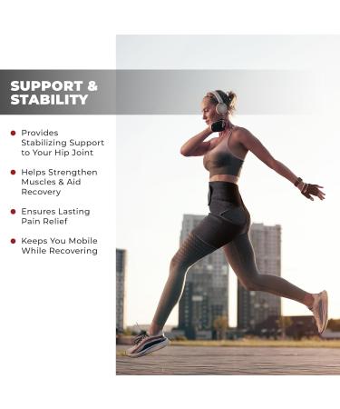 Astorn Ortho Wrap Hip Brace for Sciatica Pain Relief - Adjustable Compression Support for Thigh & Hamstring Injuries - Sciatic Nerve Brace for Men & Women - Large Size Available - Buy Online on GoSupps.com