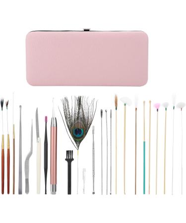 23pcs Professional Ear Wax Removal Tool Set | Double Ended Ear Scoop Spoon & Cleaning Brush | Ear Care Kit with Storage Box | Cherry Powder Ear Picking Set - Buy Online on GoSupps.com