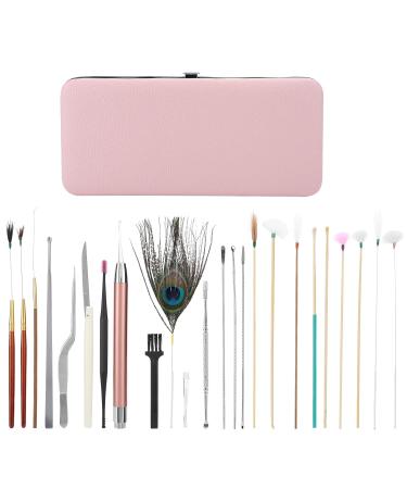 23-Piece Cherry Powder Ear Pick Set | Double Ended Spiral Ear Scoop Spoon Kit - Buy Online on GoSupps.com