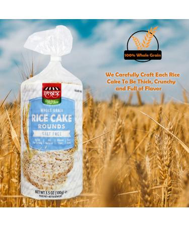 Salt Free Brown Rice Cakes - Gluten Free, Non-GMO, Kosher Certified - 3.5 oz (Pack of 3) - Buy Online on GoSupps.com