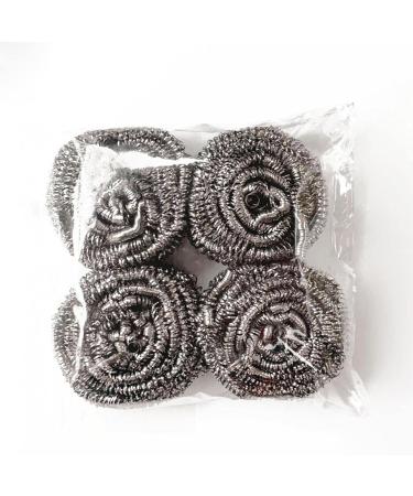 Dispensing Dish Brush Stainless Steel Wire Metal Pot Scrubber For Kitchen Clean 4Pcs (Clear One Size) Clear One Size - Buy Online on GoSupps.com