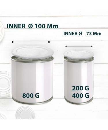 XILMARK (4 + 4) Can Covers Pet Can Lids 800 & 400 Grs Can Lids for Tins Plastic Lids for Tin Cans Can Tops Covers Can Cover Dog Food Cat Food Can Lids Pet Food Can Lids Reusable Can lids - Buy Online on GoSupps.com