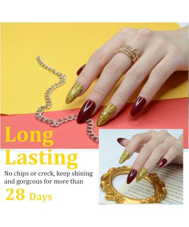 Poudre Ongles 28g Paillettes d'or Dipping Powder Manucure pour Ongles Fran ais Kits Manucure Salon DIY Sans Odeur & Durable Lampe Ongles Non Requise - Buy Online on GoSupps.com