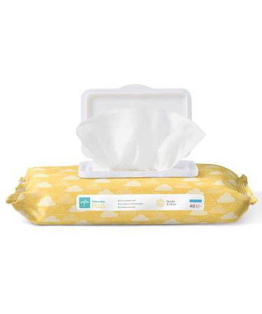 Medline AloeTouch Baby Wipes 40 Count (Pack of 24) - Fragrance-Free, Hypoallergenic - Buy Online on GoSupps.com