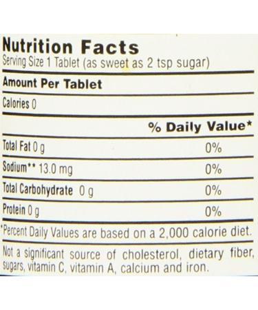 Necta Sweet Sugar Substitute Tablets 1/2 Grain 500 Count Bottle - Buy Online on GoSupps.com