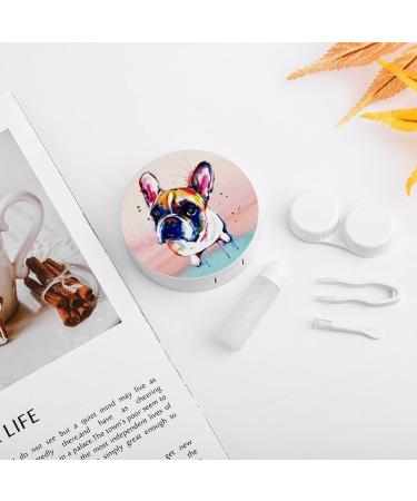 French Bulldog Contact Lens Case | Portable Kit with Mirror | Cute & Stylish International Shipping - Buy Online on GoSupps.com