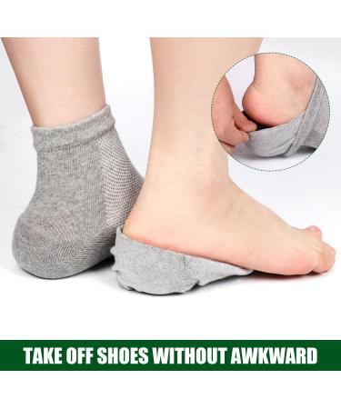 BOXOB Height Increase Socks | Comfortable Invisible Shoe Lift Insoles | Elevate Your Height Effortlessly | Ideal for Men & Women (Grey - Buy Online on GoSupps.com