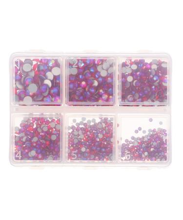 MAGICLULU 1 Box Flat Rhinestone Accessories Nail Dotting Pen Nail Tech Accessories Rhinestone Nail Art Diy Nail Charm Nail Decorations for Nail Art Charms for Nails Delicate Sequins 3d Glass Rosy