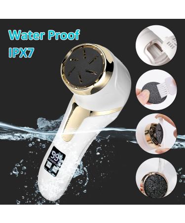 Rechargeable Electric Foot Callus Remover with 3 Roller Heads - For Smooth and Soft Feet - Foot Care Tool for Men and Women - Buy Online on GoSupps.com
