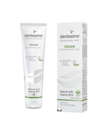 Dentissimo Vitamin B12 Toothpaste vegan Black Anthracite Strong Mint