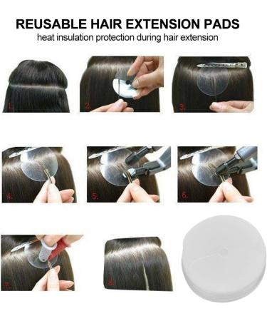 Hair Extension Pads Faster and Safer Plastic Hair Extension Protector Templates with Reusable Designs for Hair Extension for People - Buy Online on GoSupps.com