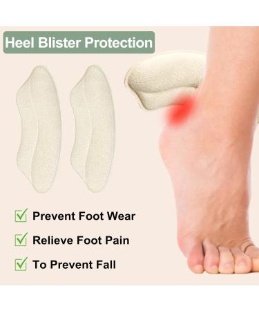 Heel Grips for Women's Shoes - Blister Protection & Pain Relief Inserts (2 Pairs Beige - Buy Online on GoSupps.com