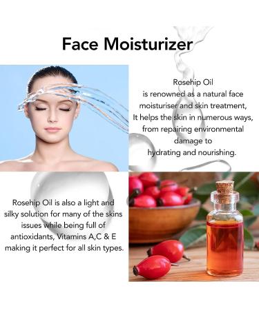 Organic Rosehip Oil (2.02 fl.oz) - 100% Pure Natural Cold Pressed for Face, Skin, & Hair Care - Anti Aging Moisturizer - Buy Online on GoSupps.com
