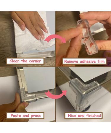 12Pcs Large Silicone Corner Protectors for Baby | T-Shaped Table & Furniture Guards | Strong Adhesive Baby Proofing | 1.7inch Length - Buy Online on GoSupps.com