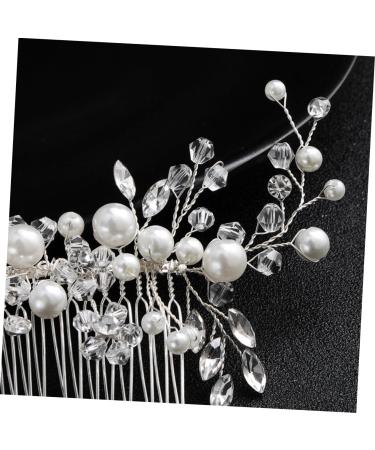DOITOOL 1pc Pearl Comb Pearl Hair Clip Bridal Hair Comb Headwear for Women Crystal Headpiece Wedding Hair Clips Wedding Bridal Hair Accessory Bridal Combs Props The Flowers Alloy Bride - Buy Online on GoSupps.com