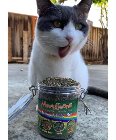 Meowijuana Organic Dried Premium Ground Catnip Bundle - High Potency - Grown in the USA for Cat Toys - Feline & Cat Lover Approved - Buy Online on GoSupps.com