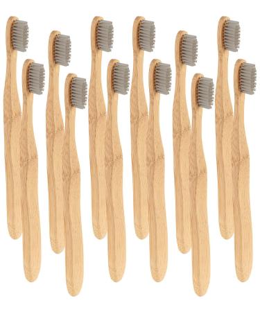 Newgen Medicals Wood toothbrush: antibacterial bamboo handwear medium 12-er set (hand-toothbrush biological toothbrush toothpaste)