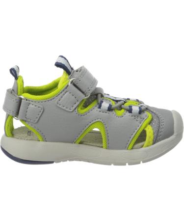 Geox Boy's B Sandal Multy - Grey Lime Green - Size 3.5 UK - Buy Online on GoSupps.com