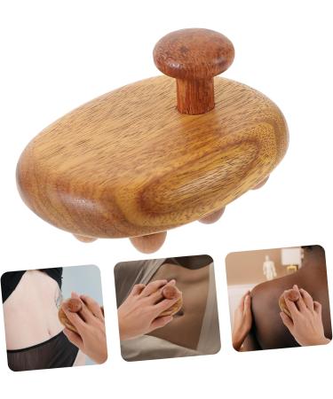 Tovinanna Sandalwood Meridian Brush & 12 Pearl Thigh Massager | Gua Sha Wood Spa Tools for Body Massage & Femininity - Buy Online on GoSupps.com