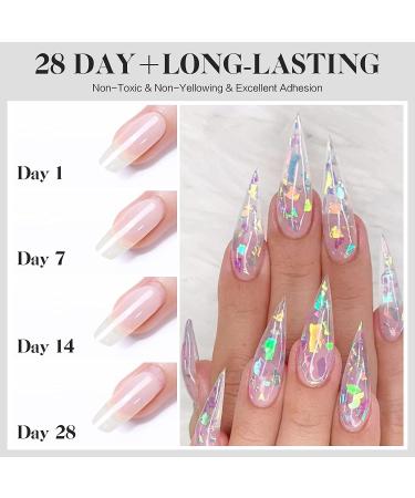 Morovan Poly Gel Nail Builder - 60ml Clear Nail Extension Gel for Trendy DIY Nail Art at Home - Buy Online on GoSupps.com