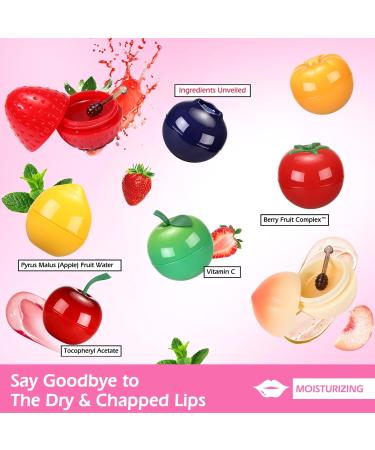 8 PCS Bee Lip Balm Fruit Lip Mask Teen Girl Stuff Bulk Gifts for Girls Galentines Gifts Valentines Day Gifts Small Gifts Cute Fruit Balm with Honey Effective Prevention Dry Lip Reduces Lip Lines 8PCS-Stawberry&Apple Li  - Buy Online on GoSupps.com