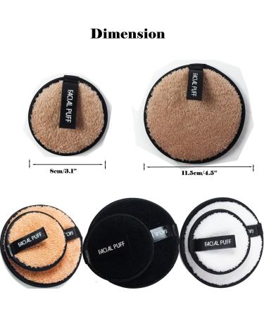 Reusable Makeup Remover Pads - 6 PCS Soft Hypoallergenic Facial Wipes for Easy Makeup Removal - Buy Online on GoSupps.com