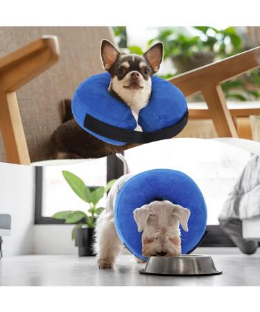 Inflatable Recovery Collar for Dogs & Cats | Adjustable Protective Dog Cone - Soft & Comfortable | Ideal for Post-Op & Wound Care (L) - Buy Online on GoSupps.com