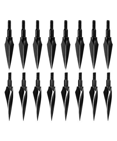 The7boX 125 Grain 16Pcs Broadheads Hunting Arrow Heads Archery Metal Tips for Crossbow Recurve Bow Compound Bow and