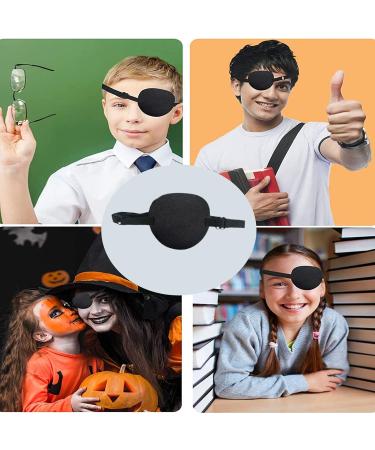 Adjustable Pirate Eye Patch Set for Amblyopia & Strabismus - 2 Pcs Medical Eye Patches for Left/Right Eyes - Comfortable Fit for Adults & Kids - Buy Online on GoSupps.com