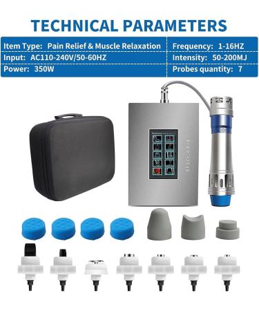 Muscle Massage Gun & Shock Wave Therapy Device for Pain Relief | Portable Body & Back Massage | Effective ED Treatment - Buy Online on GoSupps.com