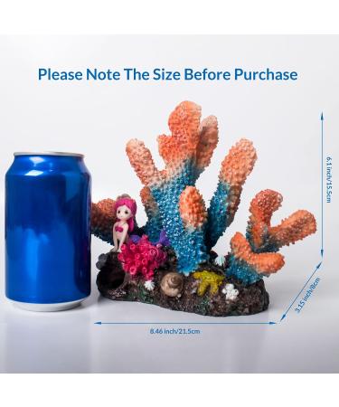 Buy TAOMYPETS Coral Decor for Aquariums Realistic Resin Coral Reef Ornaments | Enhance Your Fish Tank with Stunning Aquarium Decorations - Buy Online on GoSupps.com