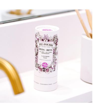 Poo-Pourri Lavender Sage Natural Deodorant Pits + Bits All Day All Over 2 oz - White - Buy Online on GoSupps.com