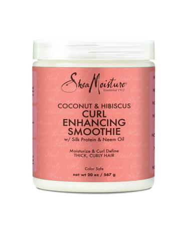 Sheamoisture Curl Enhancing Smoothie for Thick, Curly Hair Coconut and Hibiscus Sulfate Free and Paraben Free 20 oz 1.25 Pound (Pack of 1)