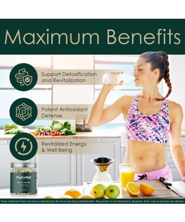 Full Body Detox & Cleanse Supplement - Quercetin 500mg Vitamin C & L-Cysteine for Lung Health Liver Support & Gut Cleanse - 90 Capsules - Buy Online on GoSupps.com