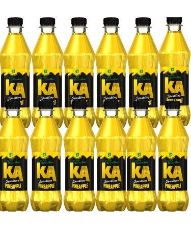 12 x Sparkling Pineapple 500ml - Sparkling Pineapple Flavour Soft Drink With Sugar and Sweeteners - Buy Online on GoSupps.com