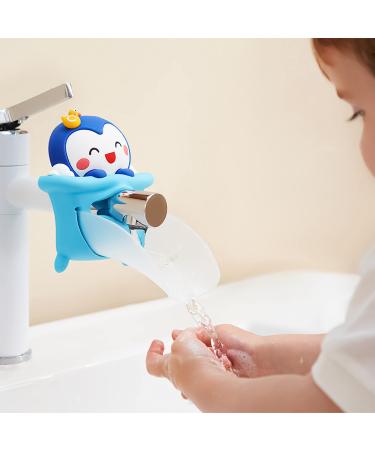 Faucet Extender - Cute Penguin Design Safety Faucet Extender for Children Toddler Kids Hand Washing Baby Kids Hand Wash Helper Bathroom Sink, Set of 1 1pieces