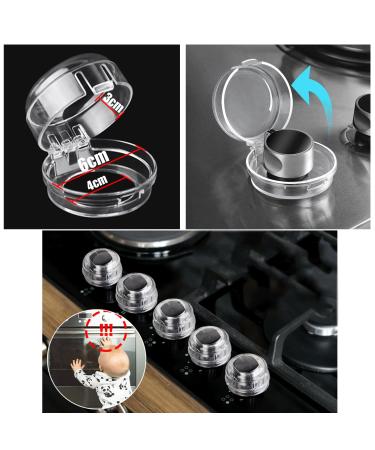 MINZHI12 STK Oven & Stove Child Lock Set | Herd Protection Buttons & Safety Fuse for Gas Stoves - Childproof Your Kitchen - Buy Online on GoSupps.com