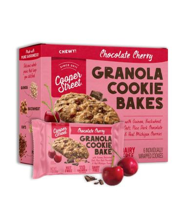 Cooper Street Cookies Chewy Granola Bakes Chocolate Cherry (Chocolate Cherry, 18 Count) Chocolate Cherry 18 Count (Pack of 1)