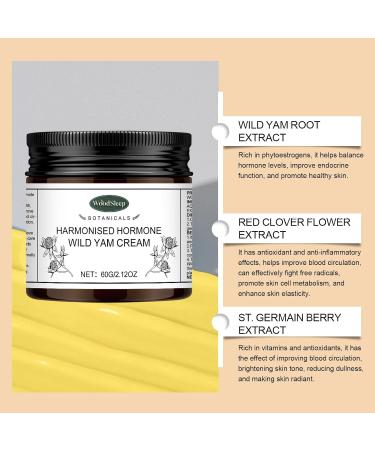  Orgrul 2025 New Wild Yam Cream 60g Hormone Balancing Cream Organic Enriched Wild Yam Cream Organic Wild Yam Cream Wild Yam Moisturizing Cream for Hormonal Balance Wild Yam Cream - Buy Online on GoSupps.com