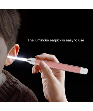 Baby Ear Wax Removal Set - Stainless Steel Luminous Tweezers & Earpick | Safe & Soft Ear Cleaning Tool with Storage Box (Rose Golden) - Buy Online on GoSupps.com