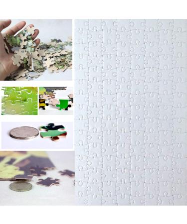 10 Sets Blank Sublimation A4 Jigsaw Puzzle with 120 Pieces DIY Heat Press Transfer Crafts A4 Thermal Transfer Puzzle Wholesale DIY Thermal Transfer Pearl Puzzle Blank Puzzle Thermal Transfer Supplies