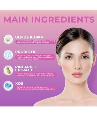 BAKAKOUL Feminine Probiotics Gummies for Women Vaginal Probiotics with Slippery Elm Prebiotics & Probiotics Supports pH Balance Immune Health Vegan Non-GMO Pineapple Flavor 60 Gummies 1 Pack - Buy Online on GoSupps.com