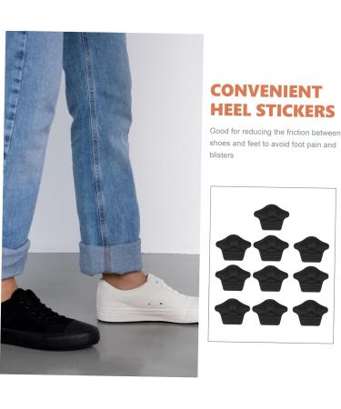 FOMIYES 25 Pairs Anti-Wear Stickers for Heels - Self-Adhesive Insoles & Replaceable Heel Pads for Comfortable Outdoor Wear - Black Foot Grips (5 Pcs - Buy Online on GoSupps.com