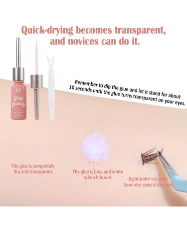 False Eyelash Glue Waterproof Super Strong Hold Latex Free Eyelash Glue Transparent Strip Eyelash Adhesive White Lashes Glue Clear - Buy Online on GoSupps.com