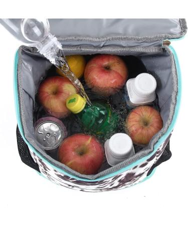 Leopard Print Women's Cooler Backpack | Leak Proof & Lightweight Lunch Bag with Cooler Compartment | Ideal for Hiking, Camping & Wine | 24-Can Capacity | Nainiu - Buy Online on GoSupps.com