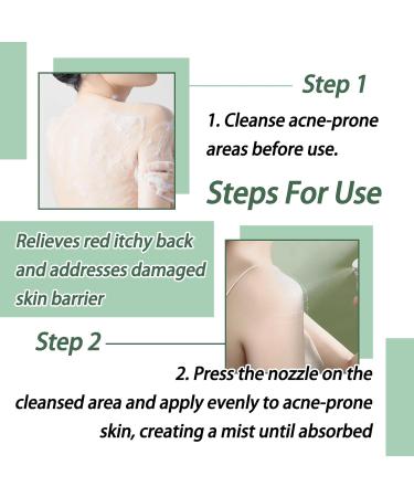 Bacne Spray for Teens & Adults - Hydrating Non-Greasy Body Acne Treatment for Chest & Back - Buy Online on GoSupps.com