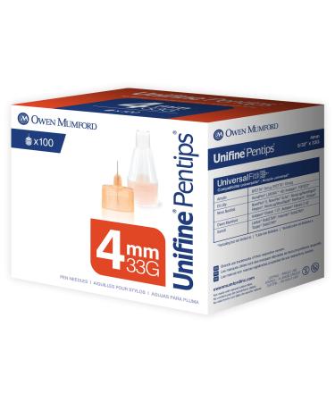 Owen Mumford Unifine Pentips (4mm X 33G) 100 Count - Buy Online on GoSupps.com